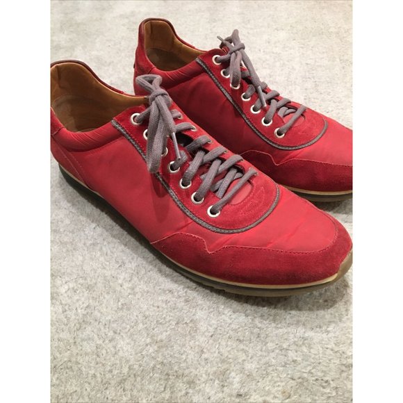 Magnanni Pola Mens Red Suede Sneakers 
